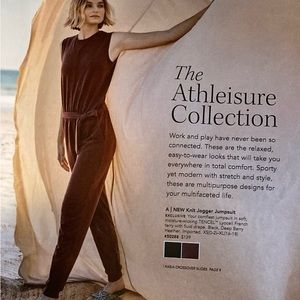 Garnet Hill jogger jumpsuit